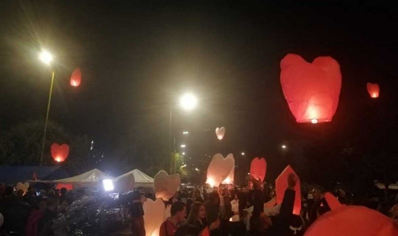 Zahle sky lanterns carry wishes to the heavens